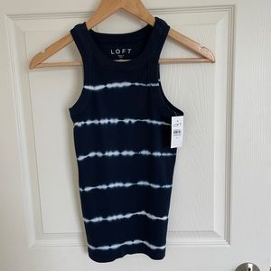 Loft Tie Dye Ribbed Racerback Tank